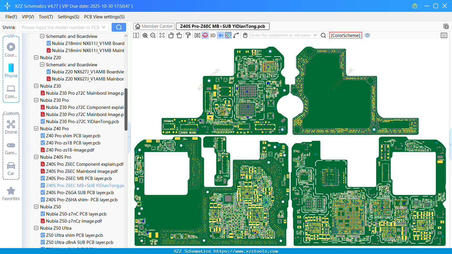 Nubia Z40S Pro-Z6EC MB+SUB bitmap